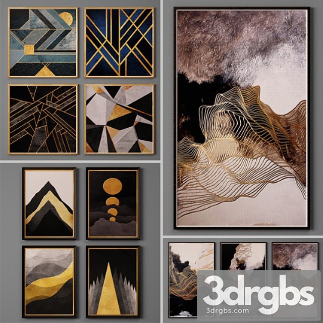 Collection Of Paintings 31 3dsmax Download - thumbnail 1