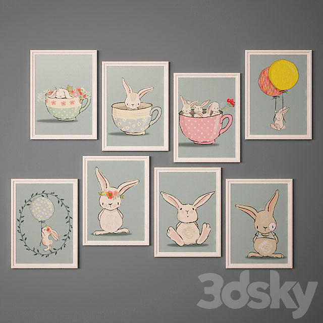 Collection of paintings-33 3ds Max - thumbnail 3