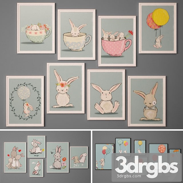 Collection of paintings-33 3dsmax Download - thumbnail 1