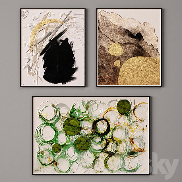 Collection of paintings-6 3DS Max Model - thumbnail 3