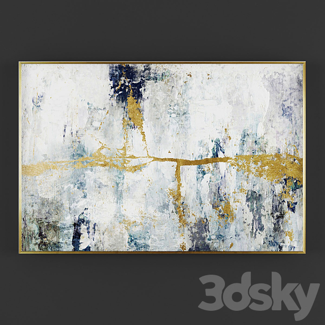 Collection of paintings N178 3ds Max - thumbnail 3