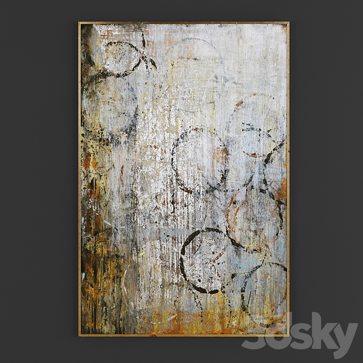 Collection of paintings N301 3DS Max Model - thumbnail 2