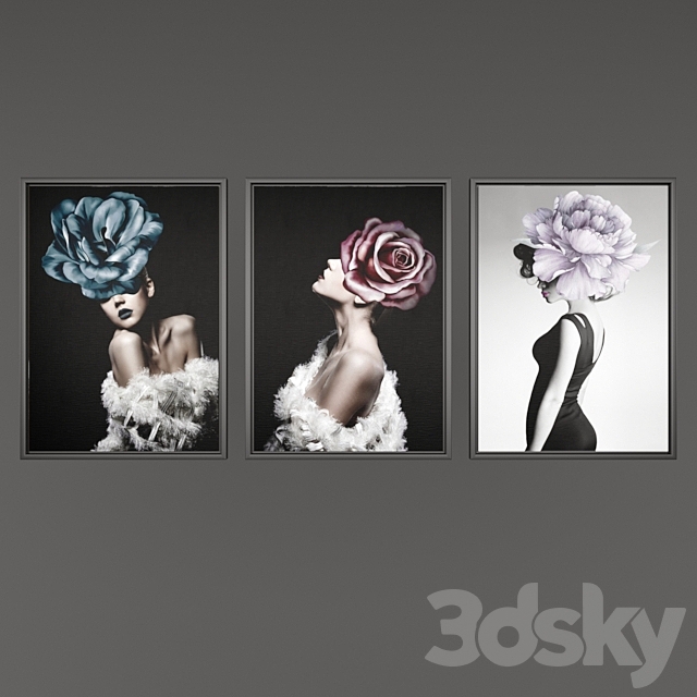 Contemporary paintings 3DSMax File - thumbnail 2