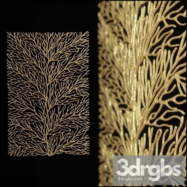 Coral Wall Art 3dsmax Download - thumbnail 1