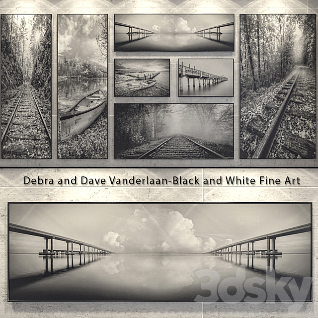 Debra and Dave Vanderlaan “Black and White Fine Art” 3DSMax File - thumbnail 1