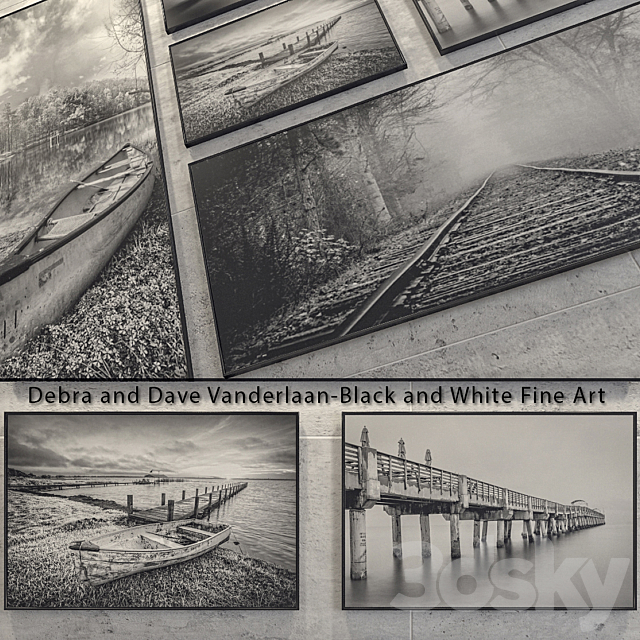 Debra and Dave Vanderlaan “Black and White Fine Art” 3DSMax File - thumbnail 2