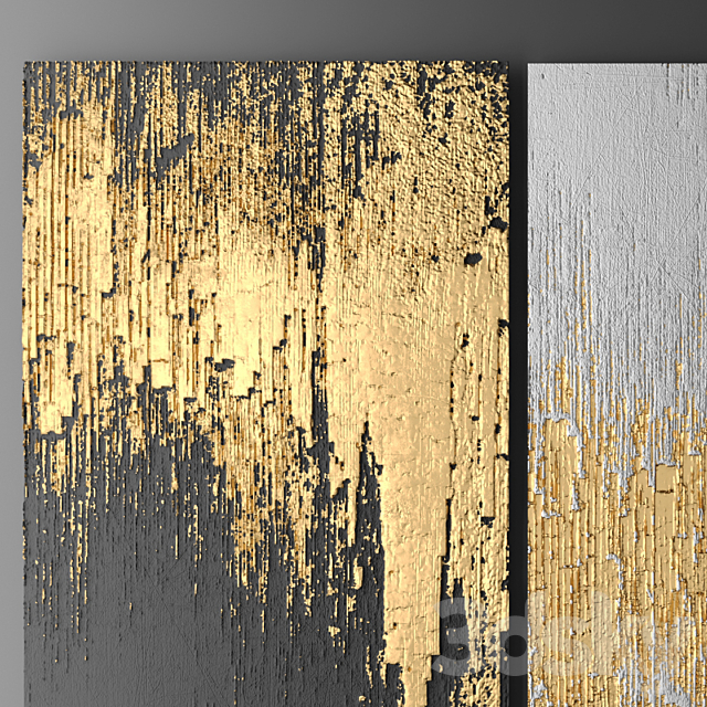 Decor for wall. Panel. 3D 3DS Max Model - thumbnail 2