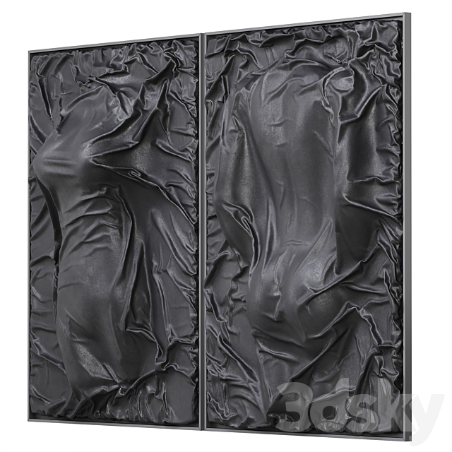 Decorative panel on the wall 03 3DS Max Model - thumbnail 3