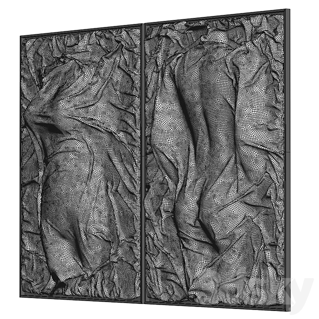 Decorative panel on the wall 03 3DS Max Model - thumbnail 6