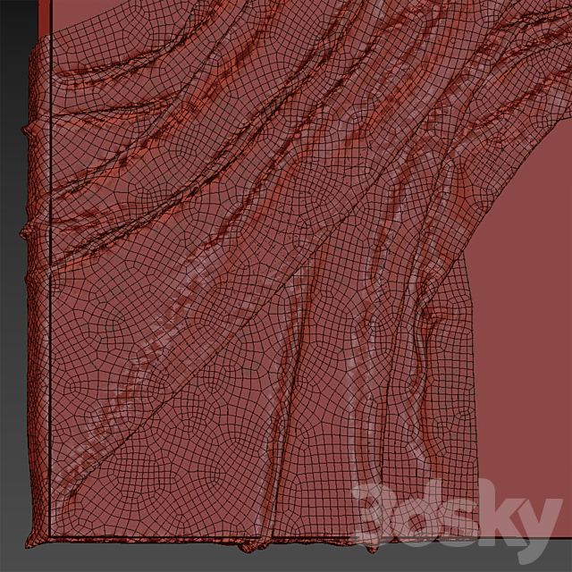 Decorative panel on the wall 10 3ds Max - thumbnail 3