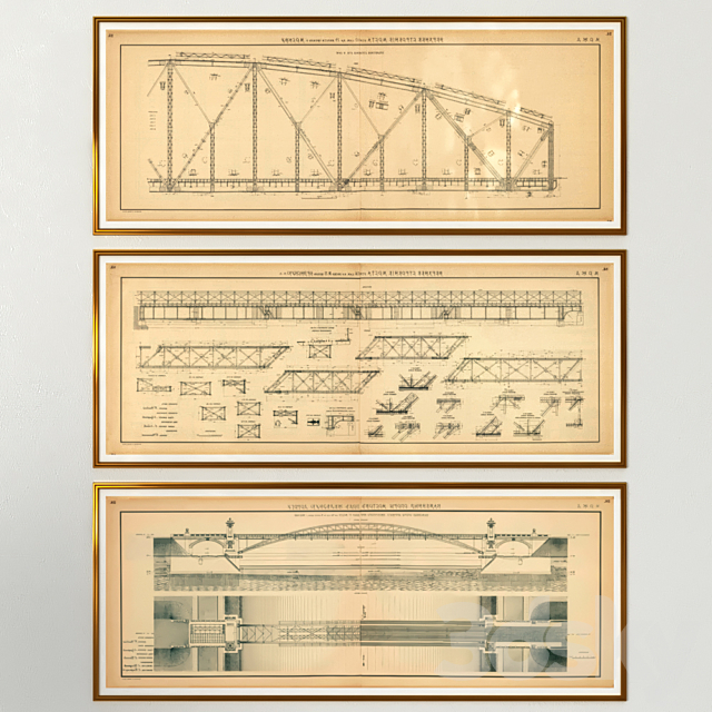 drawings of the Moscow Central Railway 3ds Max - thumbnail 2