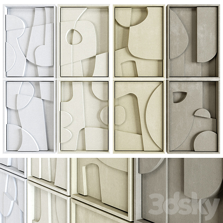 Edith Beurskens # 21 complete set of reliefs 3DS Max Model - thumbnail 1