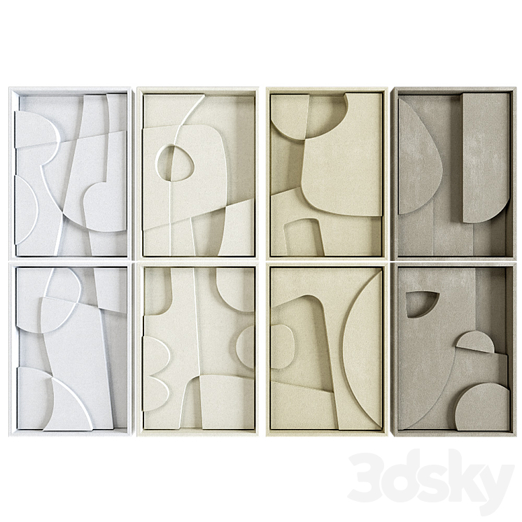 Edith Beurskens # 21 complete set of reliefs 3DS Max Model - thumbnail 2