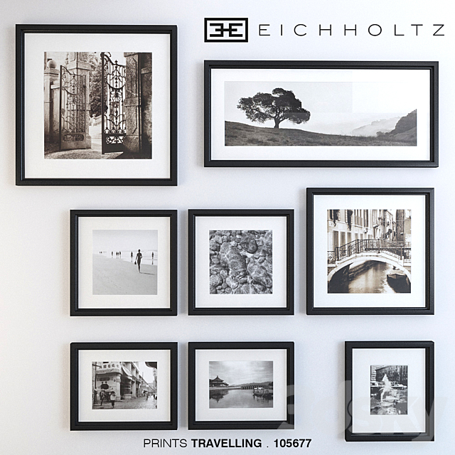 EICHHOLTZ framed prints – TRAVELLING 105677 3DSMax File - thumbnail 1