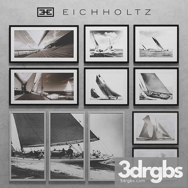 Eichholtz Set Of Boat Prints 3dsmax Download - thumbnail 1