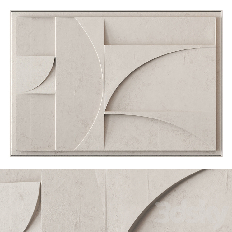 Extra large relief artwork 3DS Max - thumbnail 1