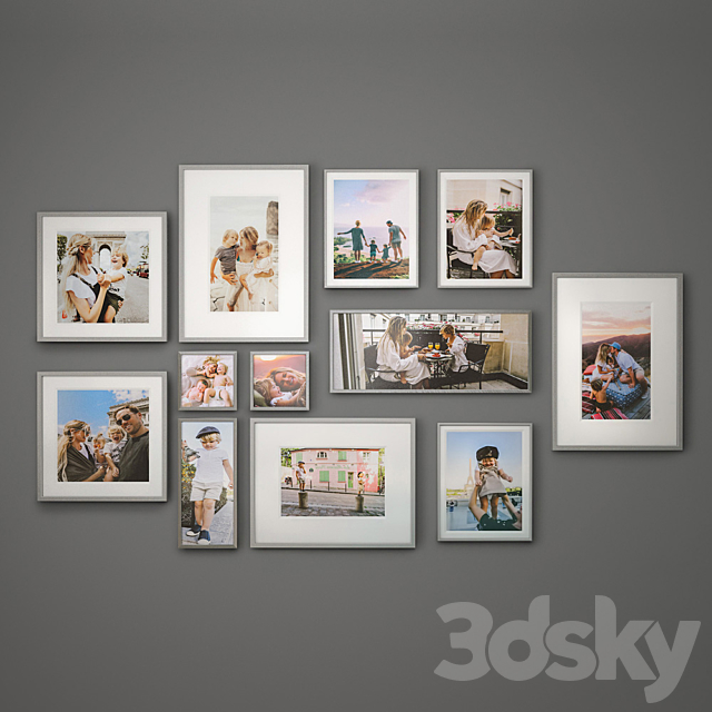 Family photo set 2 3DSMax File - thumbnail 1