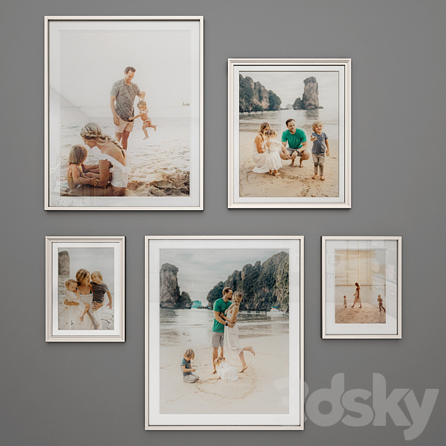 Family photo set 3ds Max - thumbnail 1