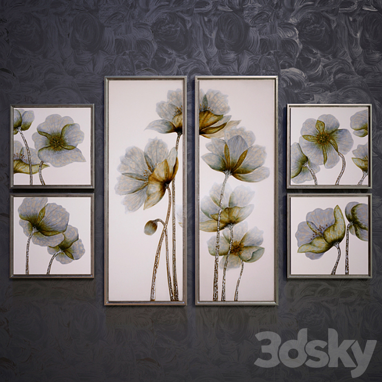 Floral Glow pictures set 3DS Max - thumbnail 1