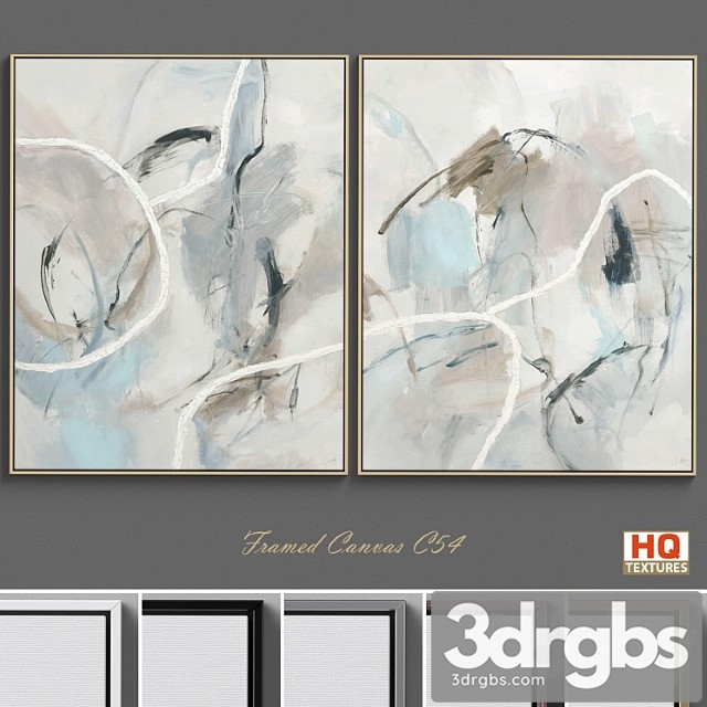 Framed canvas c-54 3dsmax Download - thumbnail 1