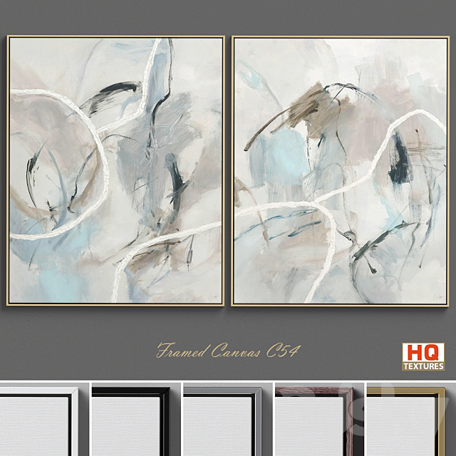 Framed Canvas C-54 3DSMax File - thumbnail 1