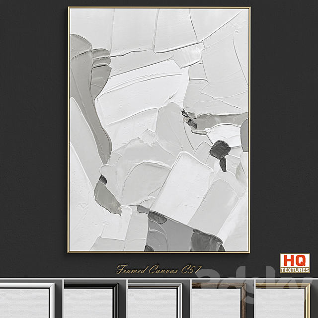 Framed Canvas C-57 3ds Max - thumbnail 1