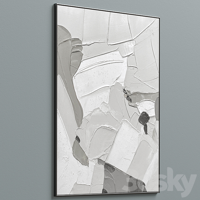 Framed Canvas C-57 3ds Max - thumbnail 3