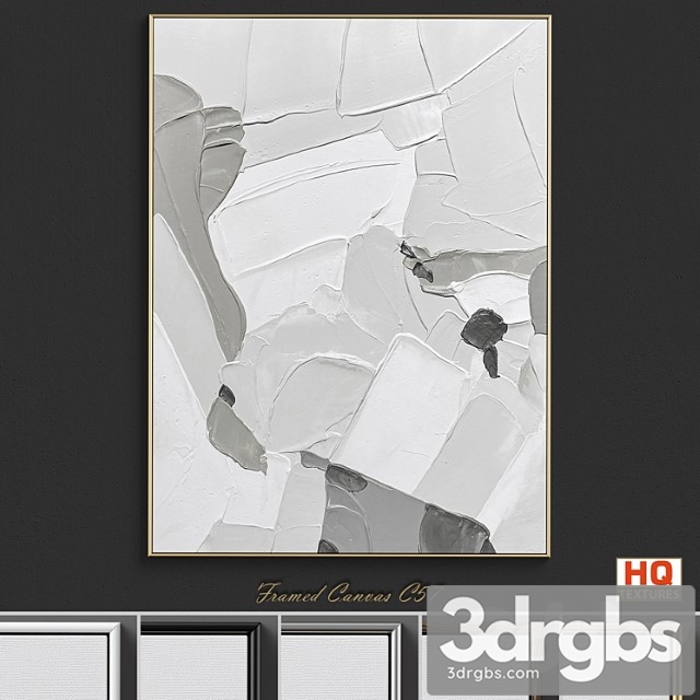 Framed canvas c-57 3dsmax Download - thumbnail 1