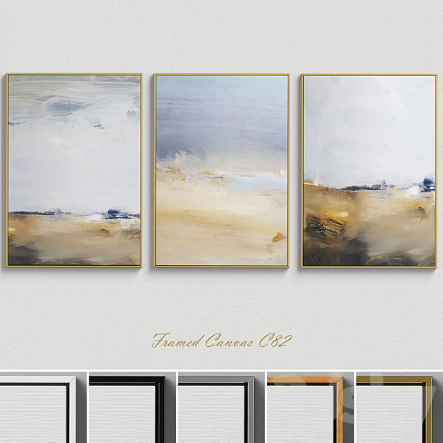 Framed Canvas C-82 3ds Max - thumbnail 1