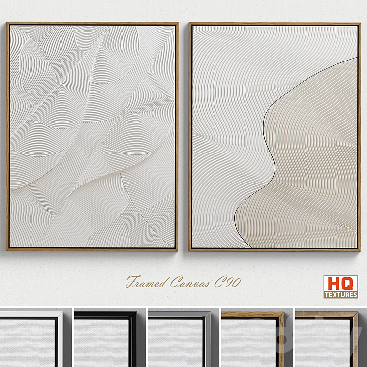 Framed Canvas C-90 3DS Max - thumbnail 1