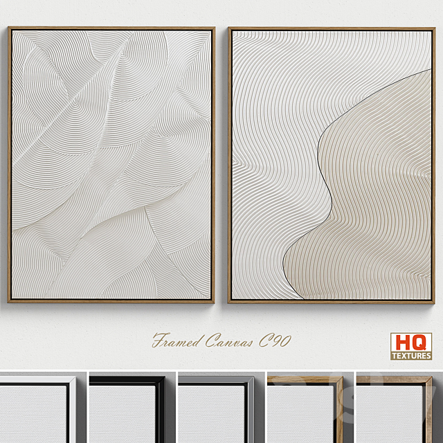 Framed Canvas C-90 3DSMax File - thumbnail 1