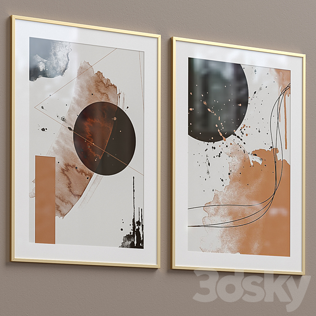 Framed Print P-142 3ds Max - thumbnail 3