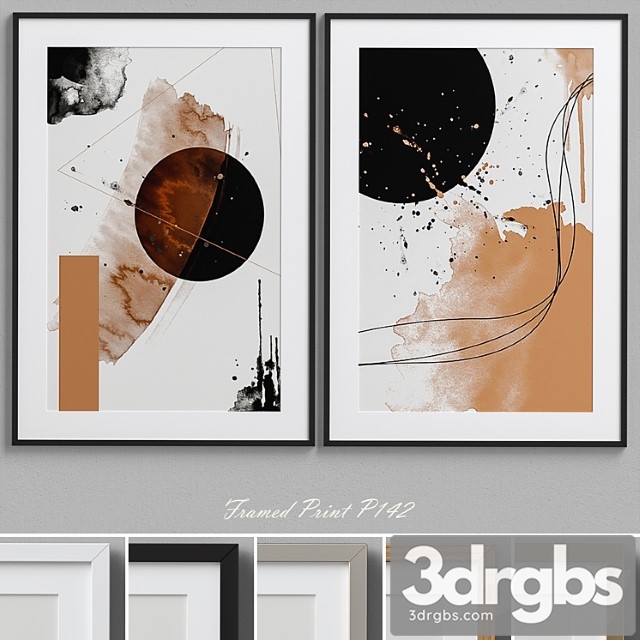 Framed print p-142 3dsmax Download - thumbnail 1