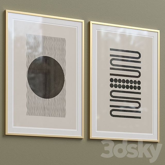 Framed Print P-165 3ds Max - thumbnail 3