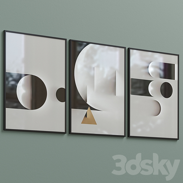 Framed Print P-246 3DSMax File - thumbnail 4