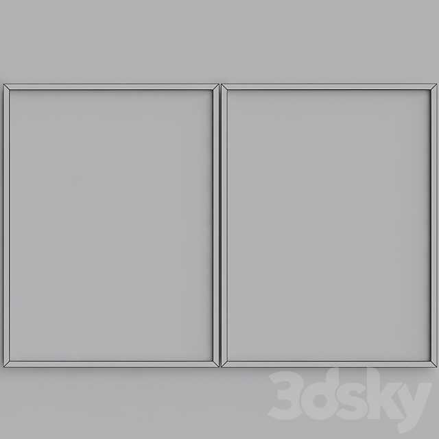 Framed Print P-25 3DS Max Model - thumbnail 2