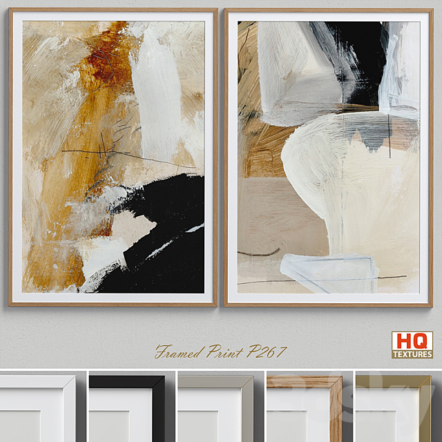 Framed Print P-267 3DSMax File - thumbnail 1