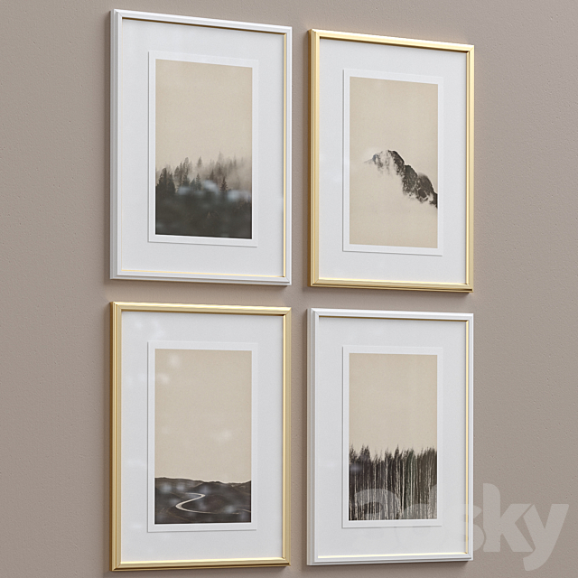 Framed Print P-293 3DSMax File - thumbnail 2