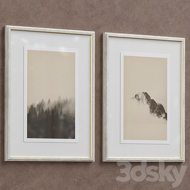 Framed Print P-293 3DSMax File - thumbnail 4