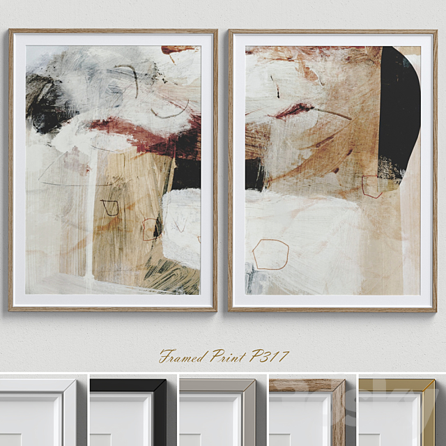 Framed Print P-317 3ds Max - thumbnail 1