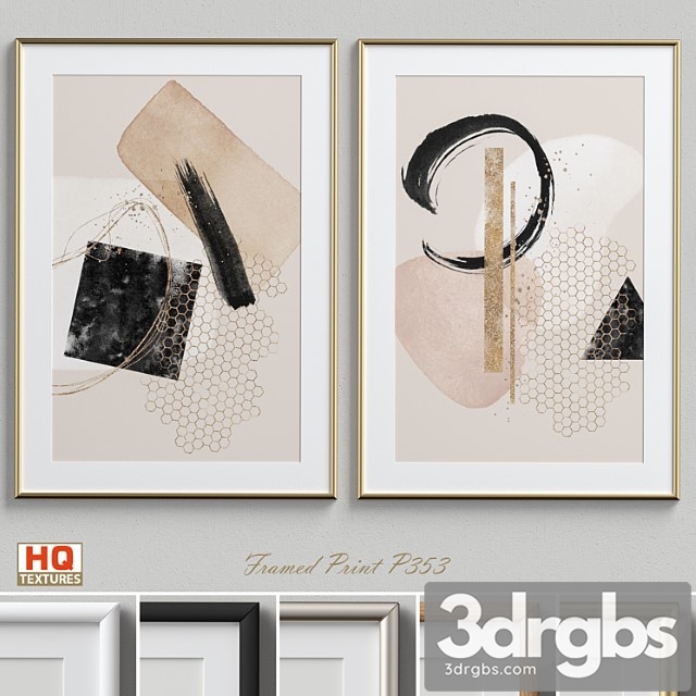 Framed Print P 353 3dsmax Download - thumbnail 1