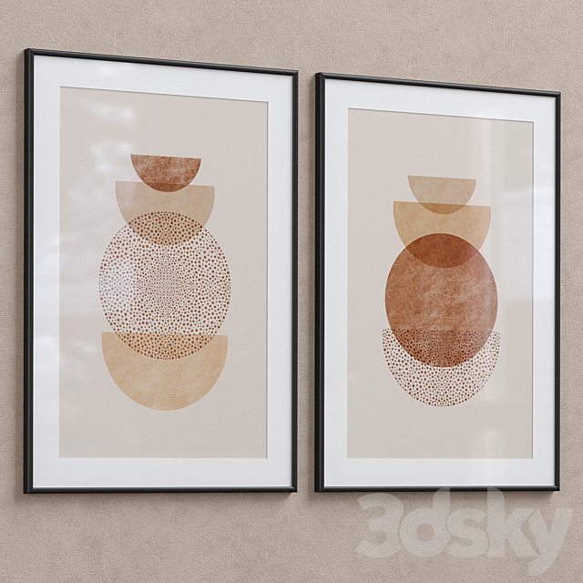 Framed Print P-355 3DS Max Model - thumbnail 2