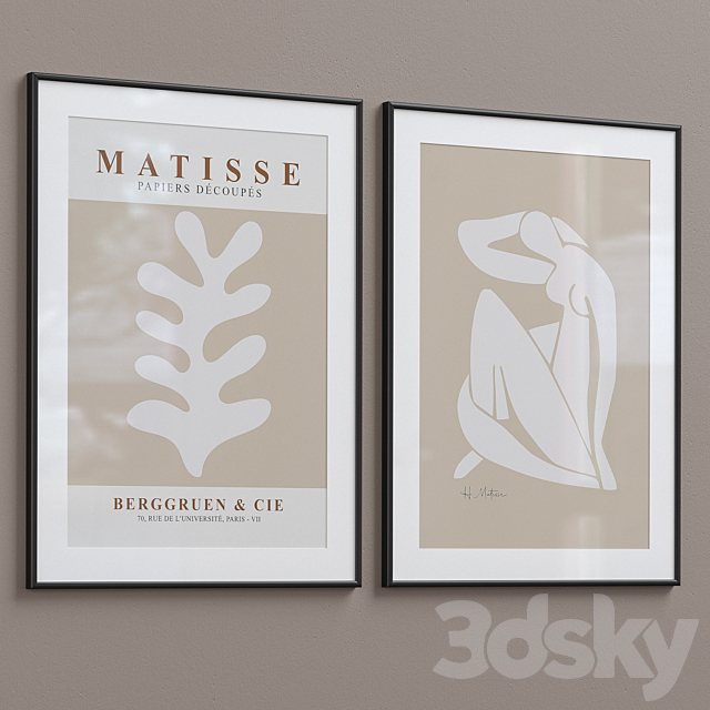 Framed Print P-380 3DS Max Model - thumbnail 2