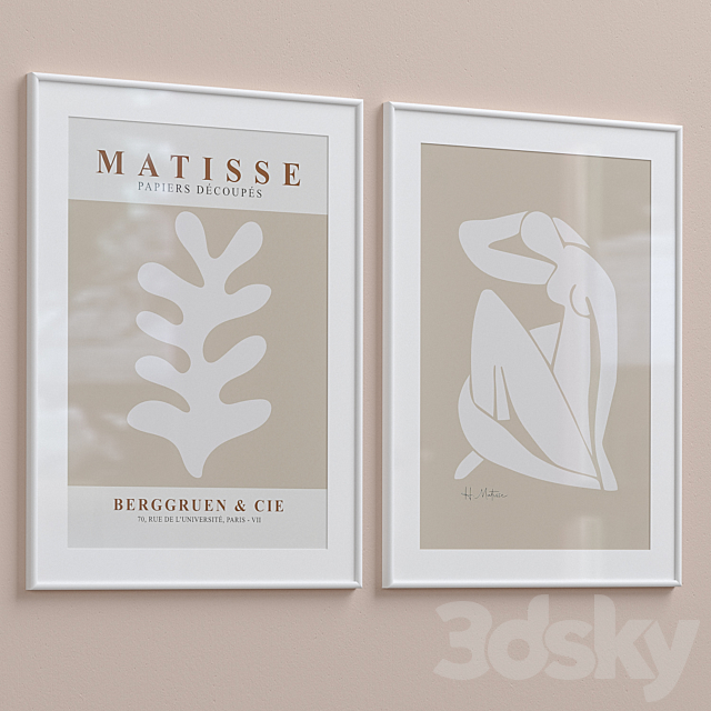 Framed Print P-380 3DS Max Model - thumbnail 4