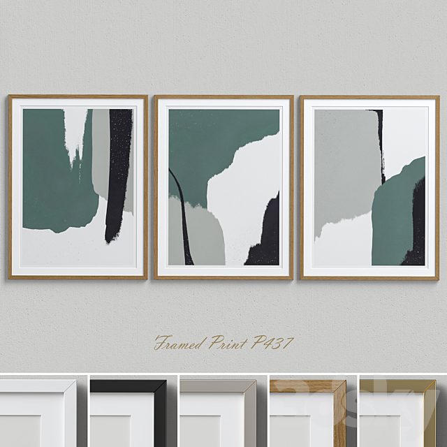 Framed Print P-437 3ds Max - thumbnail 1