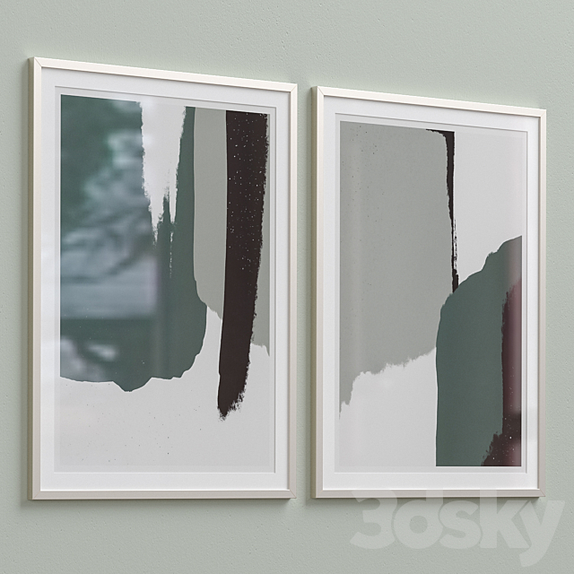 Framed Print P-437 3ds Max - thumbnail 3