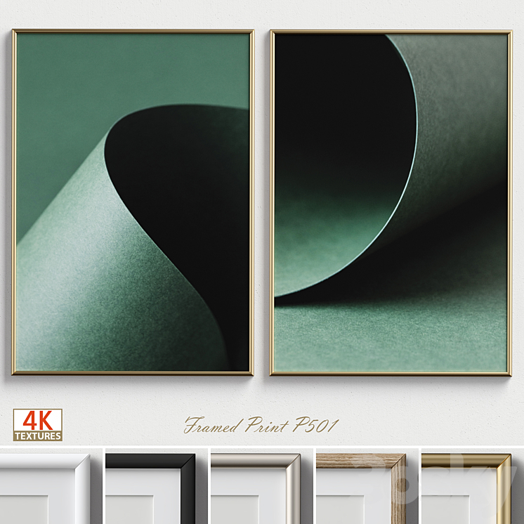 Framed Print P-501 3DS Max Model - thumbnail 1