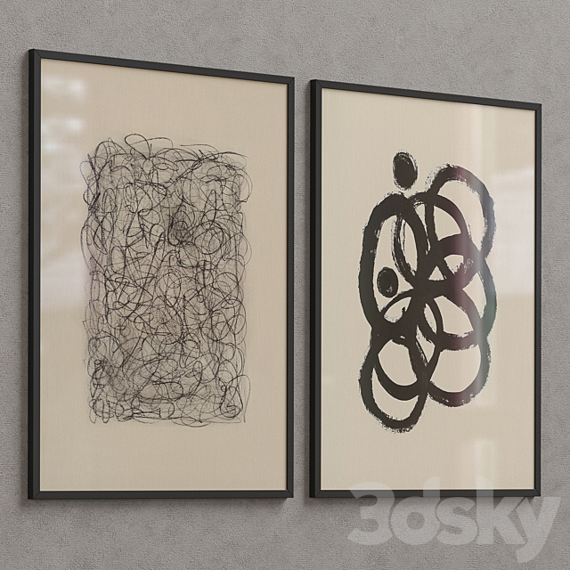 Framed Print P-534 3ds Max - thumbnail 3