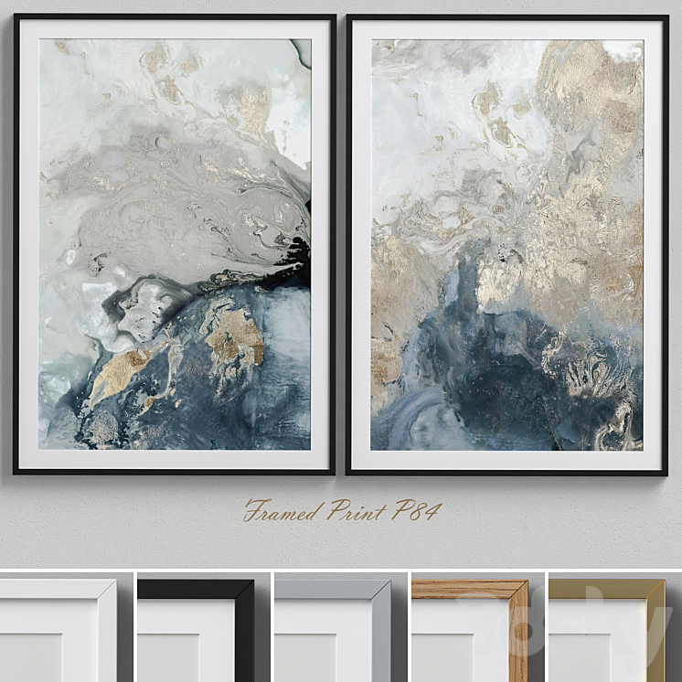 Framed Print P-84 3DS Max - thumbnail 1