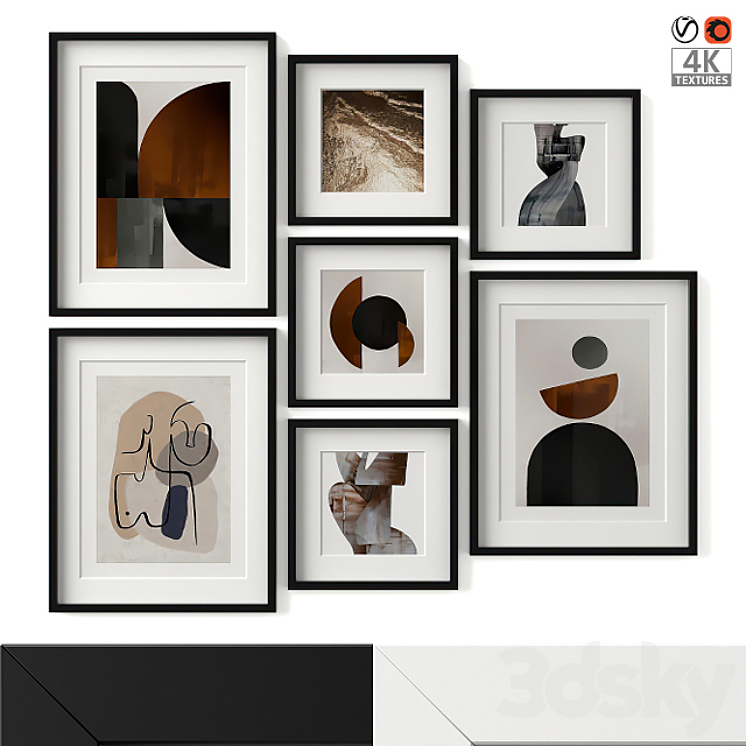 Gallery Frame Set 28 3DS Max - thumbnail 1